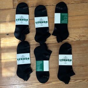 Bombas Adult XL black ankle socks 6 pairs